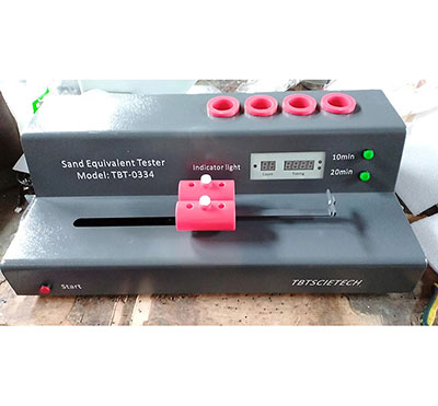 Aparato de prueba equivalente de arena TBT-0334