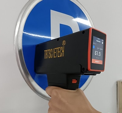 Retroreflectómetro TBTTSR-1J, de ángulo único para señales de tráfico